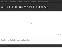 Tablet Screenshot of bryantcoins.com